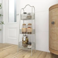 41" 3 Tier Rustic Farmhouse Iron Basket Stand - Olivia & May -Storage Specialty Store GUEST 7c0cf698 7576 436d 80ff a8c737e5167e