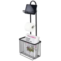 MDesign Metal Free Standing Toilet Paper Stand/Dispenser, Holds Tablet 14 MDesign Metal Free Standing Toilet Paper Stand/Dispenser, Holds Tablet -Storage Specialty Store GUEST 7de2872a d06a 47fd 9092 1e68d33b9340