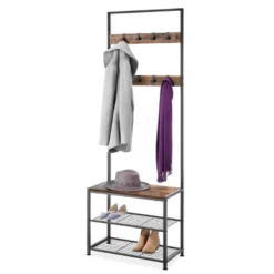 Whitmor Modern Industrial Entryway Tower Black -Storage Specialty Store GUEST 80115626 42e4 4a99 b0a3 60f67b8321b8