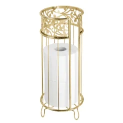 MDesign Metal Toilet Paper Holder Stand - Storage For 3 Rolls -Storage Specialty Store GUEST 81ef710e b81e 42e2 ab35 e31ddc6edd46