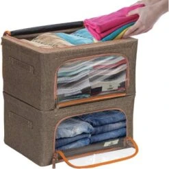 Sorbus Stackable And Foldable Storage Bin For Bedroom, Closet 10 Sorbus Stackable And Foldable Storage Bin For Bedroom, Closet -Storage Specialty Store GUEST 84276080 6c04 42bf bb25 b102b3c973eb