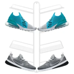 MDesign Metal Shoe Display & Storage Rack, 4 Tier, Wall Mount -Storage Specialty Store GUEST 864aea1f 8a85 491b 90d4 3b9991d0cb12