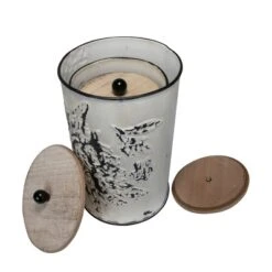 Set Of 3 Cream And Gray Floral Metal Decorative Storage Canisters - Foreside Home & Garden -Storage Specialty Store GUEST 89f3c44e ec45 4f76 9b9a 756a7000a2ae