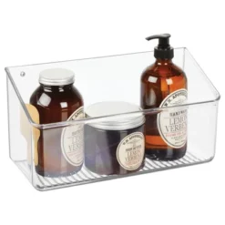 MDesign Wall Mount Plastic Home Storage Organizer Tray Basket Bin -Storage Specialty Store GUEST 8b6dcd54 93a3 446e 8262 826e4d46f85d