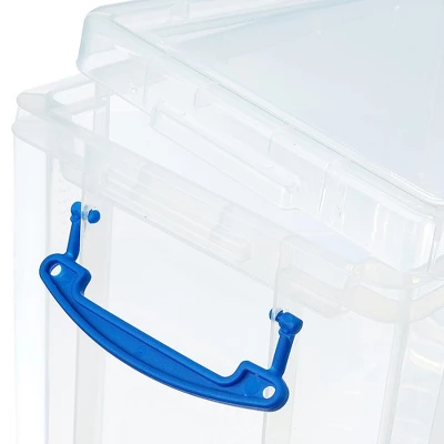 Really Useful Box 19 Liter Plastic Stackable Storage Container With Snap Lid & Built-In Clip Lock Handles For Home & Office Organization, (10 Pack) 3 Really Useful Box 19 Liter Plastic Stackable Storage Container With Snap Lid & Built-In Clip Lock Handles For Home & Office Organization, (10 Pack) - Image 3