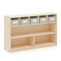 Guidecraft EdQ Shelves And 5 Bin Storage Unit - 30" -Storage Specialty Store GUEST 8b8ae97a 9419 4169 bf77 2913bd313991