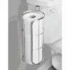 MDesign Metal Over The Tank Toilet Tissue Paper Roll Holder