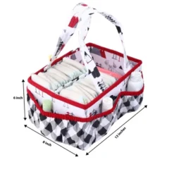 Bacati - Lumberjack Red/Black/Gray Boys Cotton Nursery Storage Caddy -Storage Specialty Store GUEST 8dfd02d5 b4d6 495a 8a98 ee5d383d788e