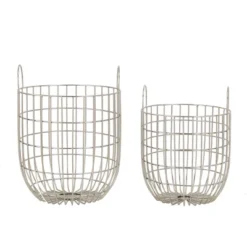 Set Of 2 Contemporary Iron Storage Baskets Silver - Olivia & May 7 Set Of 2 Contemporary Iron Storage Baskets Silver - Olivia & May -Storage Specialty Store GUEST 8e5f0e7f e23e 4cc2 9c1a 38c5568a73f7