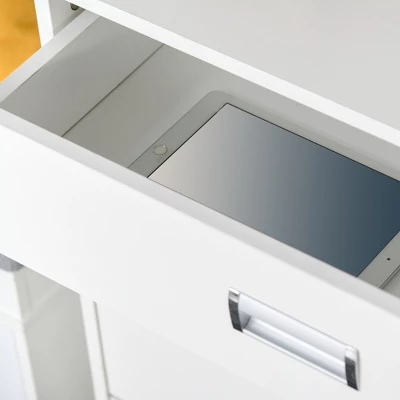 HOMCOM 3-Drawer Shoe Cabinet Modern Storage Rack With 2 Flip Doors Adjustable Shelf Freestanding Organizer For Hallway Holds 16 Pairs Shoe 7 HOMCOM 3-Drawer Shoe Cabinet Modern Storage Rack With 2 Flip Doors Adjustable Shelf Freestanding Organizer For Hallway Holds 16 Pairs Shoe - Image 7