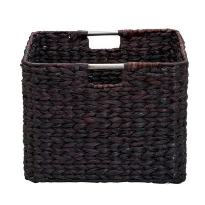 Household Essentials Wicker Basket Hyacinth 1 Household Essentials Wicker Basket Hyacinth