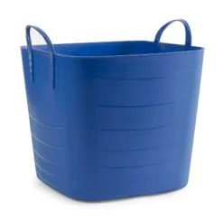 Life Story Tub Basket 6.6 Gallon Plastic Storage Tote Bin With Handles (6 Pack)