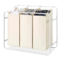 Whitmor Retro Triple Laundry Sorter White -Storage Specialty Store GUEST 9850ceb4 c431 457b 9c00 69b3c971dc6e