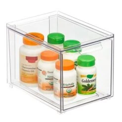 MDesign Plastic Stackable Bathroom Vanity Storage Organizer With Drawer -Storage Specialty Store GUEST 993d71e8 a407 4c34 8050 9baef261fffb