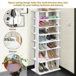 Costway Patented Wooden Shoes Storage Stand 7 Tiers Big Shoe Rack Organizer Multi-Shoe Rack -Storage Specialty Store GUEST 9bb39d28 e19f 4e34 a1c7 421546c8bb24