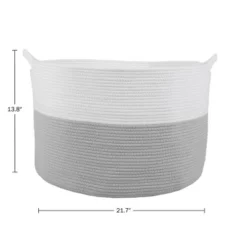 Home-Complete XL Woven Rope Basket