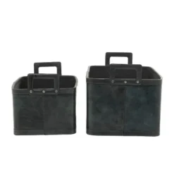 Set Of 2 Storage Baskets Dark Brown - Olivia & May -Storage Specialty Store GUEST 9de0fbec b1f7 4c23 87ce a9a0f806c8a9