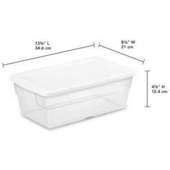 Sterilite 6 Quart Clear Multipurpose Plastic Storage Tote, 12 Pack, & 16 Quart Clear Multipurpose Plastic Storage Tote, 12 Pack For Home Organization -Storage Specialty Store GUEST 9ee2ad7a a104 463c 9777 def35d56a5fb