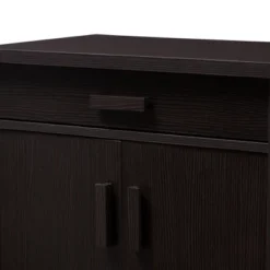 Bienna Modern And Contemporary Finished Shoe Cabinet Dark Brown - Baxton Studio -Storage Specialty Store GUEST a000cffe 81c1 4693 9b00 700f44dfb963