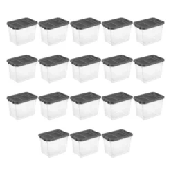 Sterilite 30 Quart Clear Plastic Stackable Storage Container Bin Box Tote With Grey Latching Lid Organizing Solution For Home & Classroom 13 Sterilite 30 Quart Clear Plastic Stackable Storage Container Bin Box Tote With Grey Latching Lid Organizing Solution For Home & Classroom -Storage Specialty Store GUEST a33039d6 121e 49aa bc4c 261792be1691