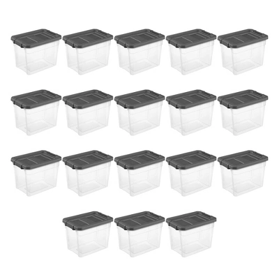 Sterilite 30 Quart Clear Plastic Stackable Storage Container Bin Box Tote With Grey Latching Lid Organizing Solution For Home & Classroom 6 Sterilite 30 Quart Clear Plastic Stackable Storage Container Bin Box Tote With Grey Latching Lid Organizing Solution For Home & Classroom - Image 6