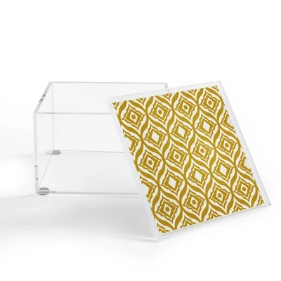 Heather Dutton Trevino Yellow Acrylic Box - Deny Designs 1 Heather Dutton Trevino Yellow Acrylic Box - Deny Designs
