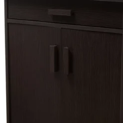 Bienna Modern And Contemporary Finished Shoe Cabinet Dark Brown - Baxton Studio -Storage Specialty Store GUEST a55f1c19 9526 4351 baa1 175b825d0bba