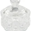 Dahlia Studios Seely Round Clear Glass Jewelry Boxes With Lid Set Of 2