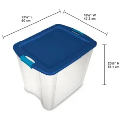 Sterilite 26 Gallon Plastic Latch & Carry Storage Bin Tote Baskets With Comfortable Handles For Household And Office Organization -Storage Specialty Store GUEST a5b586d6 34e2 4a42 982d cca698d4a696