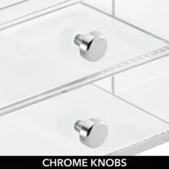 MDesign Plastic Glasses Storage Organizer Box Holder, 2 Drawers -Storage Specialty Store GUEST a63b7a56 f171 4de6 8747 9a5a02ba042b