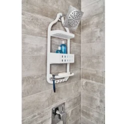 Cade Shower Caddy White - IDESIGN -Storage Specialty Store GUEST a661f81d 6c41 443f 9fbe c585d6d9f03b
