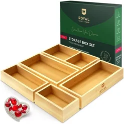 Royal Craft Wood Universal Bamboo Storage Box Set -Storage Specialty Store GUEST a7e58c18 6d88 4964 b438 d52bad1fcc20