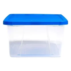 Homz Snaplock 6-Quart Plastic Multipurpose Stackable Storage Container Bins With Blue Latching Lid For Home And Office Organization, Clear (20 Pack) -Storage Specialty Store GUEST a7e9473c dd66 4431 a4f3 e3b05edcbfb3