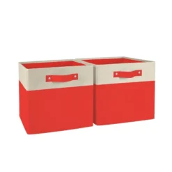 2pc Kids' 10.5" Two-Toned Folding Storage Bin Set - RiverRidge Home -Storage Specialty Store GUEST a8eac66a 9058 4bec 85c5 19ae38a31c4e
