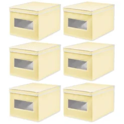 MDesign Stackable Fabric Closet Storage Organizer Box, 6 Pack -Storage Specialty Store GUEST ab121368 6ad7 47dd 8a01 854797717676