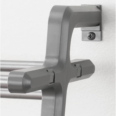 Whitmor 5 Tier Leaning Shoe Rack Black 2 Whitmor 5 Tier Leaning Shoe Rack Black - Image 2