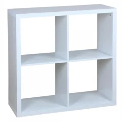 Home Basics 4 Open Cube Organizing Wood Storage Shelf -Storage Specialty Store GUEST afb6cc1f 6d4a 44f4 bd08 38368bab056f