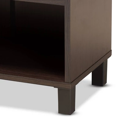 Rossin Modern Wood 2 Door Entryway Shoe Cabinet - Baxton Studio 5 Rossin Modern Wood 2 Door Entryway Shoe Cabinet - Baxton Studio - Image 5