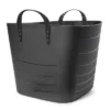 Life Story Flexible Tub Basket 25 Liter/6.6 Gallon Plastic Multifunction Storage Tote Bin With Handles, Black (6 Pack)