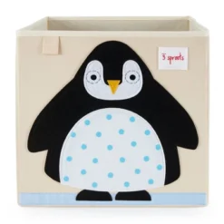 3 Sprouts Large 13 Inch Square Children's Foldable Fabric Storage Cube Organizer Box Soft Toy Bin Bundle With 1 Blue Cat And 1 Arctic Penguin Design -Storage Specialty Store GUEST b0572ffa 79d4 41bc bbe9 d2027b9a0340