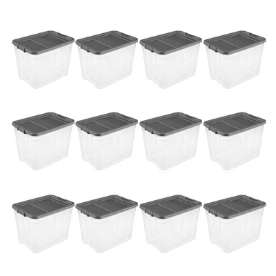 Sterilite 108 Qt. Clear Stacker Storage Container Tote W/ Latching Lid 7 Sterilite 108 Qt. Clear Stacker Storage Container Tote W/ Latching Lid - Image 7