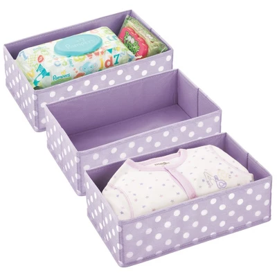 MDesign Kids Fabric Dresser Drawer/Closet Storage Organizer, 3 Pack 1 MDesign Kids Fabric Dresser Drawer/Closet Storage Organizer, 3 Pack