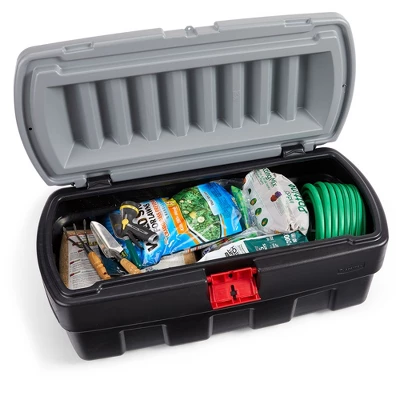 Rubbermaid 48 Gallon Black Action Packer Lockable Latch Indoor And Outdoor Storage Box Container For Home, Garage, Backyard, (Single) 2 Rubbermaid 48 Gallon Black Action Packer Lockable Latch Indoor And Outdoor Storage Box Container For Home, Garage, Backyard, (Single) - Image 2