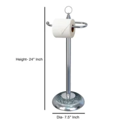 Freestanding Toilet Tissue Holder Chrome/Aqua - Nu Steel 6 Freestanding Toilet Tissue Holder Chrome/Aqua - Nu Steel -Storage Specialty Store GUEST b6e7674c 042d 4756 af45 38072d1ba41d