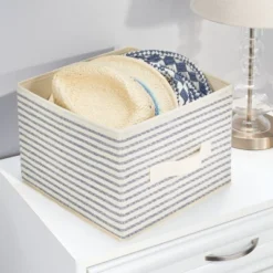 MDesign Soft Fabric Closet Storage Organizer Cube Bin, 10 Pack -Storage Specialty Store GUEST bb83cc76 5cac 4e84 ac02 3784ad8d4520