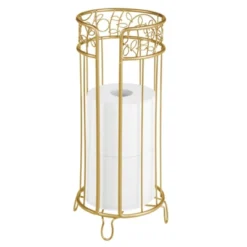 MDesign Decorative Metal Toilet Paper Storage Holder Stand, 3 Rolls -Storage Specialty Store GUEST bc417245 de21 4ec6 9f8f 0e5e475d98b8