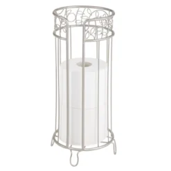 MDesign Decorative Metal Toilet Paper Storage Holder Stand, 3 Rolls -Storage Specialty Store GUEST bc57d586 73b3 44c5 923a ed7ac7bd872f