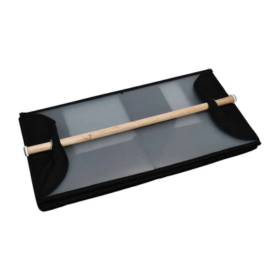 Household Essentials 4 Pocket Wide Organizer With Hangbar Black 2 Household Essentials 4 Pocket Wide Organizer With Hangbar Black - Image 2