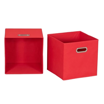 Household Essentials 11" Set Of 6 Storage Bins Regal Red 1 Household Essentials 11" Set Of 6 Storage Bins Regal Red