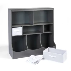 Badger Basket Combo Bin Storage Unit With 3 Baskets Charcoal -Storage Specialty Store GUEST c3ea5a30 3303 4c6e 8af6 bfe7ab1680f3